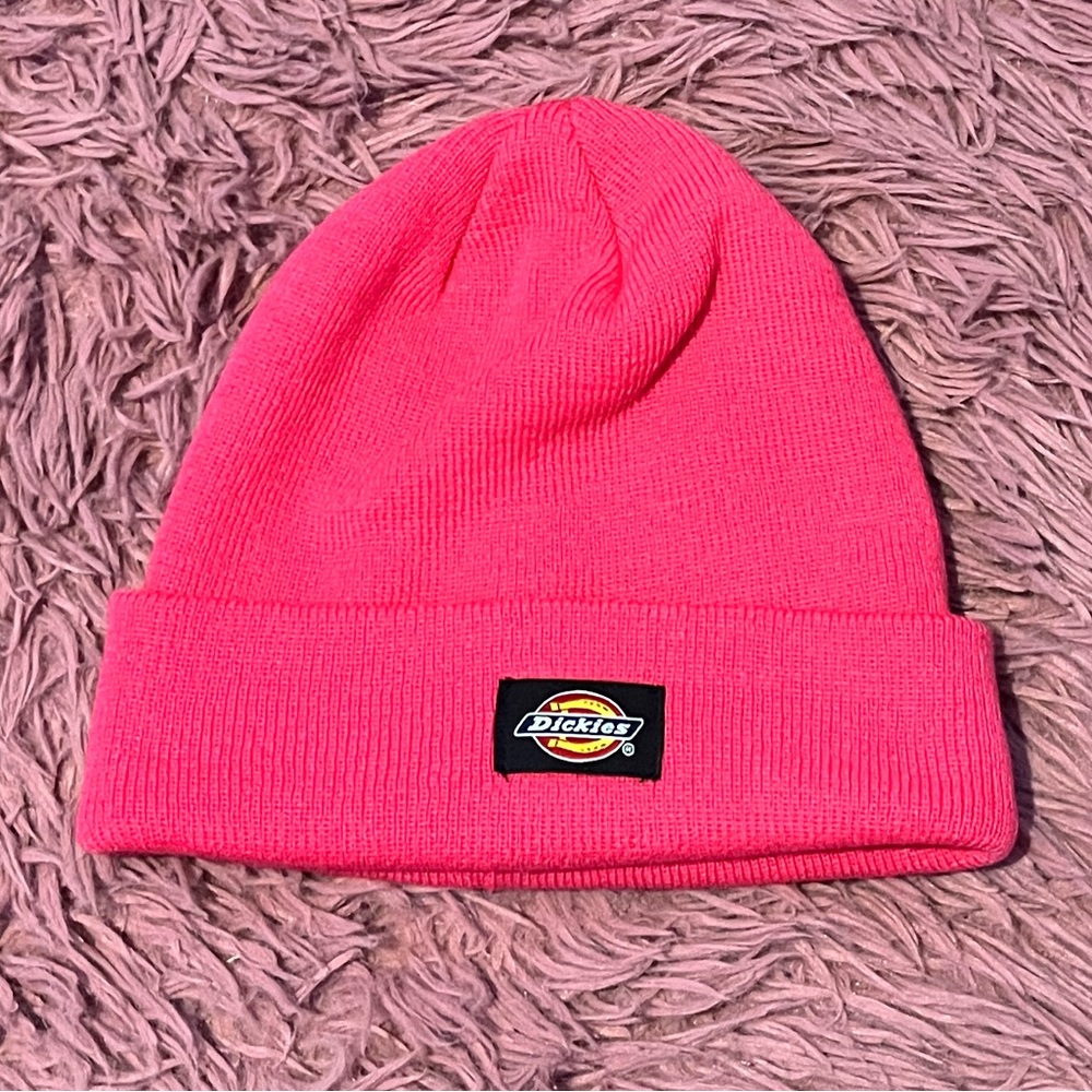 hot pink dickies beanie